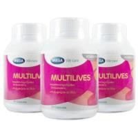 ราคา Mega We Care Multilives เสริมสร้างผิวพรรณ (30แคปซูล)x3ขวด (224543581)