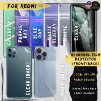 ราคา Xiaomi Redmi 8A 8A Dual 8A Pro Clear Matte Blueray Matte Blueray Greenray Purpleray Front Back Hydrogel Screen Protector (42878701660)