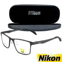 ราคา Nikon แว่นตา รุ่น CX 6328 C-2 สีเทา กรอบแว่นตา Eyeglass frame สำหรับตัดเลนส์ ทรงสปอร์ต วัสดุ อลูมิเนียม ขาสปริง (1868793886)