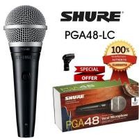 ราคา มีส่งด่วน [แท้100%] SHURE PGA48 ไมโครโฟนสาย รับประกันศูนย์ 1 ปีเต็ม SHURE PGA 48 ไมค์สาย SHURE PGA48-LC (6500940001)