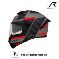 ราคา หมวกกันน็อคยกคาง MT Atom 2 SV LINKING Gross Red (42002777923)