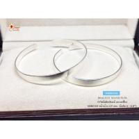 ราคา กำไลข้อมือเงินแท้ 92.5% กำไลแบบแบน เกลี้ยง กำไลขยายได้ HAN0164 (7522395372)