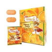 ราคา Vita-C Orange 25 mg [ 30 เม็ด ] ( วิตามินซี รสส้ม 25 มก ) 12 G. (15979302480)