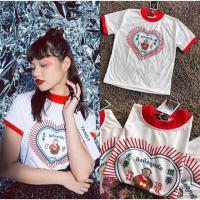 ราคา Newเสื้อยืดตราลิงถือลูกท้อSale120 (944381318)