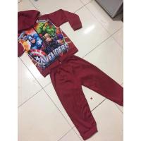 ราคา ชุดเสื้อ+กางเกง สีแดงเลือดหมู (6462606368)