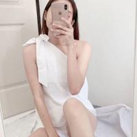 ราคา เสื้อไหล่เฉียงผูกโบว์ (2066396952)