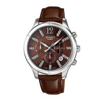ราคา Casio Sheen นาฬิกาข้อมือผู้หญิง สายสหนัง SHE-5020L-5A - สีน้ำตาล (4556854842)