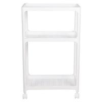 ราคา FREE HOME ชั้นวางของ 3 ชั้น H-6384 49x33x80 ซม. สีขาว เก็บของ เก็บเสื้อผ้า (8066059069)