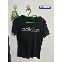 ราคา เสื้อยืด Adidas สีดำมือสองของแท้ (27725728441)