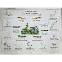 ราคา เฟรม Wave125R แท้ศูนย์ สีเขียว GY130C (42528736403)