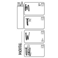 ราคา A5/A6 DAILY BUJO TEMPLATE 6 RING PLANNER INSERT REFILL (54906869680)