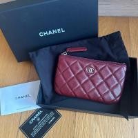 ราคา Used Like New! Chanel Classic Caviar Mini O-Case Burgundy SHW Holo30 (28952167803)