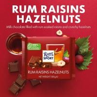 ราคา Ritter Sport Chocolate 100(G) Rum Raisins and Hazelnuts ช็อกโกเเลต ขนาด 100 กรัม (43056689538)