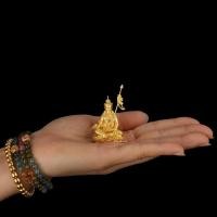 ราคา 现货ทิเบตสไตล์ชาติพันธุ์สไตล์โบราณดอกบัวสีทองรูปปั้นต้นแบบดอกบัวบ้านบูชาเครื่องประดับพระพุทธรูป250จ411 (29483025485)