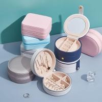 ราคา Jewelry box กล่องใส่เครื่องประดับแบบพกพา กล่องเครื่องประดับ กล่องเก็บต่างหู สร้อยคอ แหวน (3285852657)