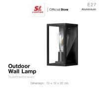 ราคา SL LIGHTING โคมไฟติดผนัง Outdoor Wall Lamp ภายนอก ขั้ว E27 รุ่น SL-10-2102W/BK (28336405836)