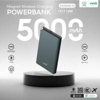 ราคา UVOLT Powerbank เล็กที่สุด แบตสํารอง Magnetic 5000mAh mini พาวเวอร์แบงไร้สาย รุ่น UVP05W-01 (51556850734)
