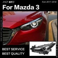 ราคา AKD Head Lamp for Mazda 3 Headlights 2017-2020 New Mazda3 Axela LED Headlight LED DRL Hid Bi Xenon (26144027244)