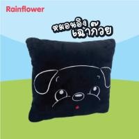 ราคา Rainflower หมอนอิงลายสุนัขเฉาก๊วยสีดำสุดฮิต Size.L ขนาด 14 นิ้ว (7697298320)