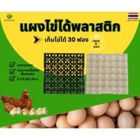 ราคา อ.ไทยเกษตร ถาดไข่พลาสติก เก็บไข่ไก่ไข่เป็ด เบอร์ใหญ่ 0-3 มือ1 แพ็ค 5 แผง ขนาด 30x30x5 ซม. มี2สี (52005046037)