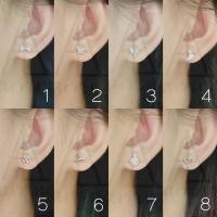 ราคา [มินิมอลสีเงิน138] ต่างหูมินิมอลแบบติดหู ราคาต่อ1คู่ พร้อมแป้น(ทับหลัง)แบบโลหะทุกคู่ (29515512990)