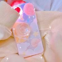 ราคา พร้อมส่งในไทย เคสสำหรับ iPhone Case เคสไอโฟน เคสใสอวกาศ+holderกลม Galaxy เคสนิ่ม เคสใส 7+,8+,Xr (12761232664)