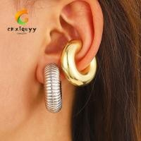 ราคา OUTMECI Cuff, C Shape Punk Ear Bone Clip, Ins Trend Non Piercing Round Circle ต่างหูสตั๊ดชุบทอง (50607395653)