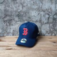 ราคา หมวกเบสบอล MERAH Redsox Navy Blue Boston พร้อมงานปักสีแดง (28411844387)