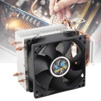 ราคา Bamaxis Mini PC CPU Cooler พัดลมเงียบเดี่ยว 2 ท่อทองแดงคอมพิวเตอร์สําหรับ LGA775 Core2DUO Celeronp Pentium4 (56654047004)