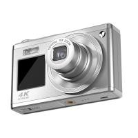 ราคา ccd สินค้าใหม่4K กล้องดิจิตอลซูมออปติคอล HD6400กล้องล้าน กล้องถ่ายเซลฟี่สองหน้าจอ (25137576129)