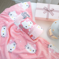 ราคา MOSHI MOSHI ผ้าห่มนาโน ลาย Hello Kitty ลิขสิทธิ์แท้ Sanrio รุ่น Sweet Pink (48353269468)