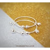 ราคา กำไลข้อเท้าเด็ก เงินแท้ ทรงกุมารเพิ่มกระพรวน (7539068165)