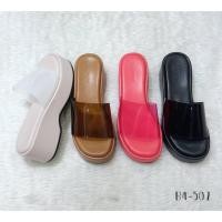 ราคา Flash Sale วันนี้เท่านั้น Belongse' รองเท้าสวมส้นตึก รุ่น B4-507 ไซส์ 35-40 (พร้อมกล่องทุกคู่) (24784608761)