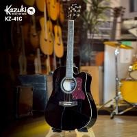 ราคา [โค้ดลด500-] กีต้าร์โปร่ง Kazuki 41 นิ้ว Guitar รุ่น KZ 41C | ใหม่ KZ 411C กีตาร์โปร่ง ✅แถมฟรี ปิ๊ก2อัน ประแจ ปิ๊กกาด (11004423488)
