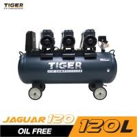 ราคา TIGER ปั๊มลมไร้น้ำมัน 1390W.x3 220V. ถัง 120ลิตร JAGUAR-120 (44113525826)