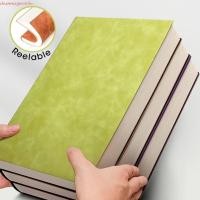 ราคา DAPPERGENT สมุดโน๊ตขนาดใหญ่ ไลน์/เปล่าแนวนอน A4 สมุดบันทึกหนา, A4 Meeting Notepad ปก PU ขนาดใหญ่ 200 หน้า A4 สมุดสี่เหลี่ยม Study (48907442455)