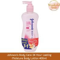 ราคา (แพ็คคู่) Johnson's Body Care 24 Hour Lasting Moisture Body Lotion 400ml. จอห์นสัน บอดี้แคร์ สูตร ชุ่มชื่น 24 ชม. 400มล (57204949029)