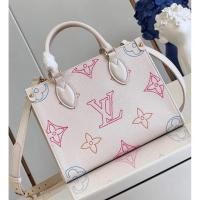 ราคา Louis Vuitton กระเป๋าถือใบเล็ก หนังวัว สีขาบ ด้ายเย็บปักถักร้อย สายสะพายไหล่ถอดออกได้ (48757105258)