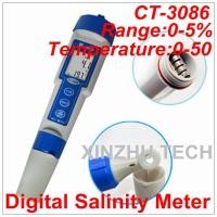 ราคา CT-3086 Electronic Salinity PH Meter High Precision Digital PH Tester Pen Salinometer Temperature 0 (53702932289)