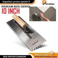 ราคา Roskam ช้อนซีเมนต์หยักซีเมนต์ซีเมนต์ฉาบเครื่องมือฉาบปูนเกรียวเหล็ก Raskam 10 นิ้ว (44502638277)