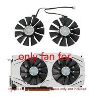 ราคา พัดลมระบายความร้อนขนาด 87 มม. คู่สําหรับ ASUS Dual Series GTX 1070 1060 RX 480 กราฟิกการ์ดคูลเลอร์ (46457562929)