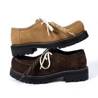 ราคา Old Money Style Kangaroo Shoes Mens Suede Genuine Leather Suede Shoes Casual Workwear Suede Loafers (40755056765)
