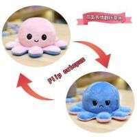 ราคา ตุ๊กตาปลาหมึกยักษ์น่ารักและโกรธตุ๊กตาปลาหมึกพลิกสองด้านตุ๊กตาขนาดเล็กของเล่นเปลี่ยนหน้า (9720300185)