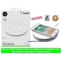 ราคา Belkin Bosst Up แผ่นชาร์จไร้สาย 7.5W สีขาว สําหรับ Iphone X Iphone 8 8+ (F7U27drWHT) (24566805341)