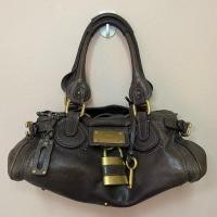 ราคา กระเป๋ามือสอง ของแท้ chloe medium brown paddington bag สภาพดี (28177213579)