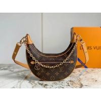 ราคา หลุยส์ วิตตอง แฟชั่นกระเป๋าสบายๆดวงจันทร์กระเป๋ายุคกลางกระเป๋าถือขนาดเล็กดวงจันทร์กระเป๋าปรับสายคล้องไหล่สะดวกไหล่หรือ ค โรสบอดี ง่ายหรูหร (44757434445)