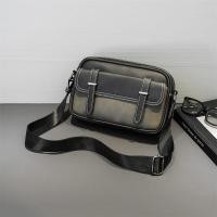 ราคา Retro Men Crossbody กระเป๋าแฟชั่นผู้ชายกระเป๋าสะพายหนังกระเป๋าด้านข้าง (40379362851)