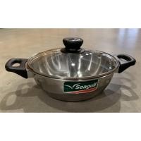 ราคา Seagull หม้อชาบู ฝาแก้ว แบบมีช่องกั้น สแตนเลส  ตรานกนางนวล ขนาด 26 ซม. (3120644605)