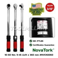 ราคา CM2060 ประแจปอนด์ด้ามยาง 3/8" 10-60 Nm.9-45 Lb.ft "NOVATORK" สินค้าจากประเทศสหรัฐอเมริกา (6556301793)