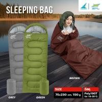 ราคา SPORTLAND Collection ถุงนอน แคมป์ปิ้ง แบบพกพา พับเก็บได้ Sleeping Bag ch 4in1 Poly 190T (1050) (44350178917)